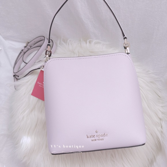 NWT Kate Spade Darcy Small Leather Bucket Bag Lilac Moon Purple WKR00439 RARE - Picture 3 of 9